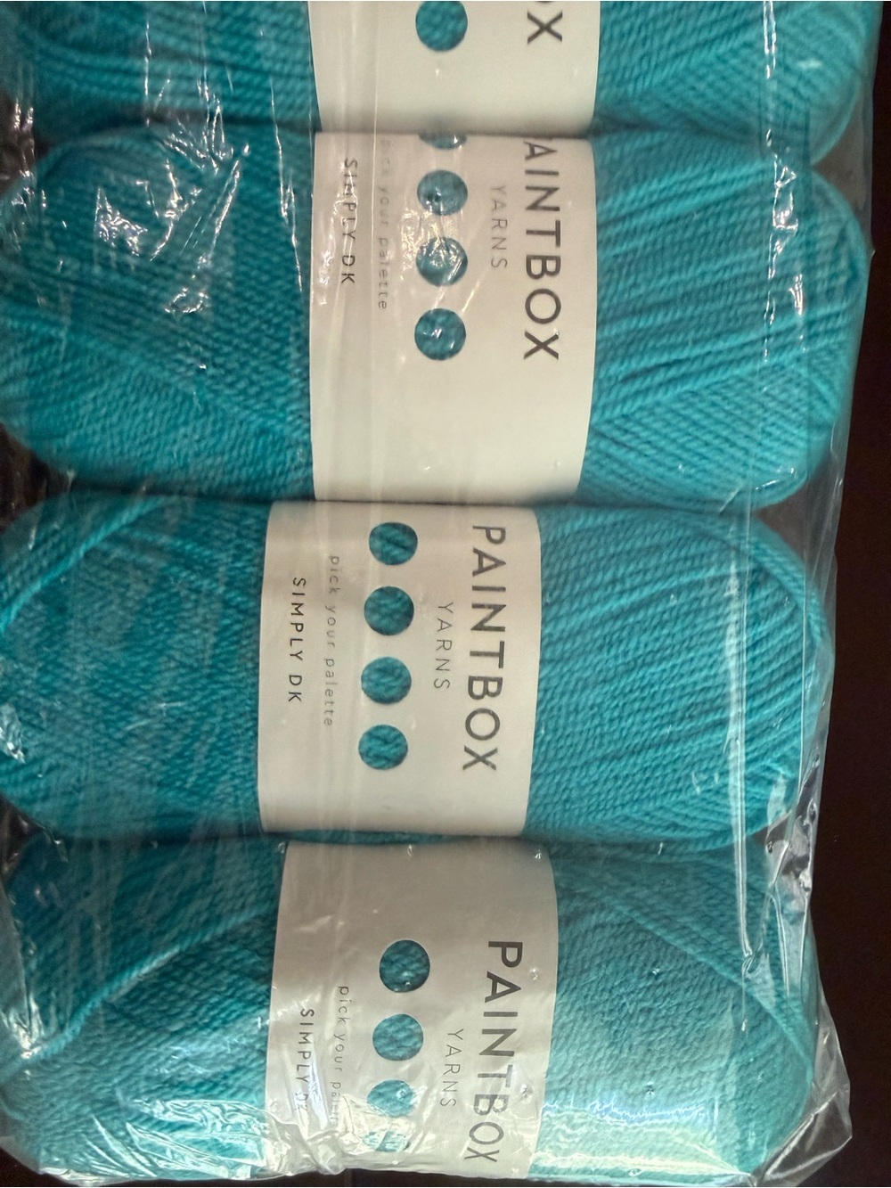 Paintbox Teal Knit Yarn - 5 Skeins Marine Blue